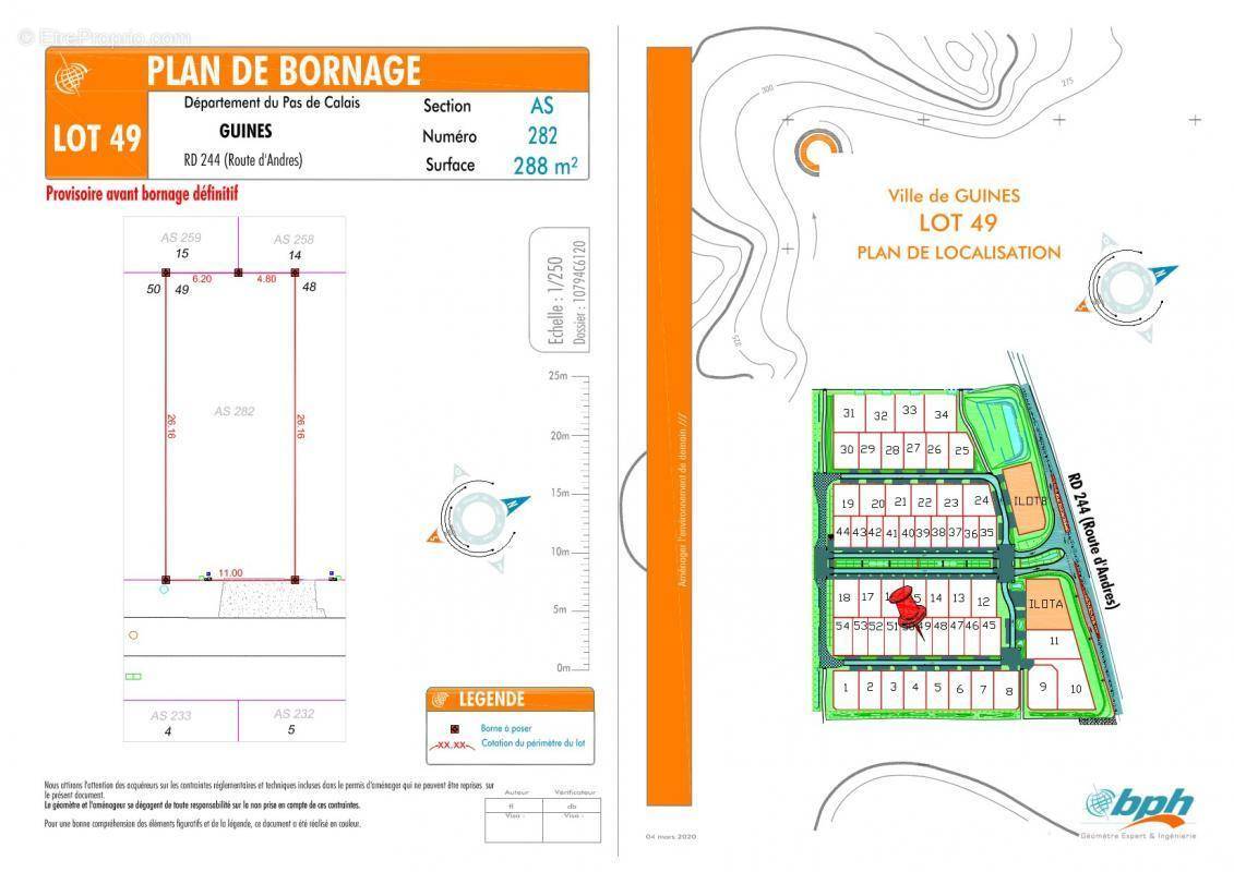 Terrain à GUINES