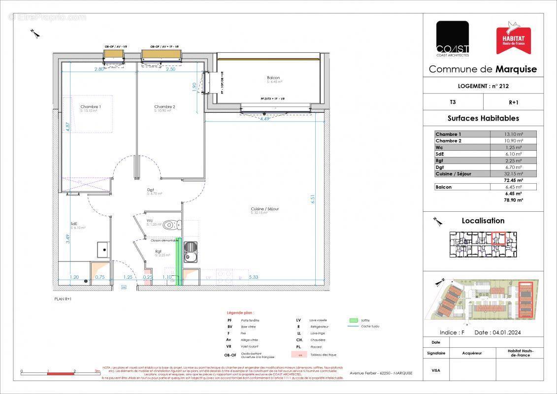 Appartement à MARQUISE