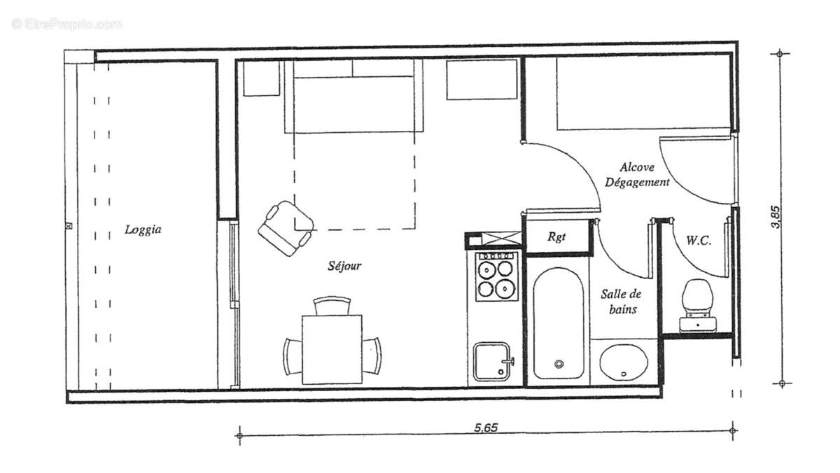 Appartement à MOLIETS-ET-MAA