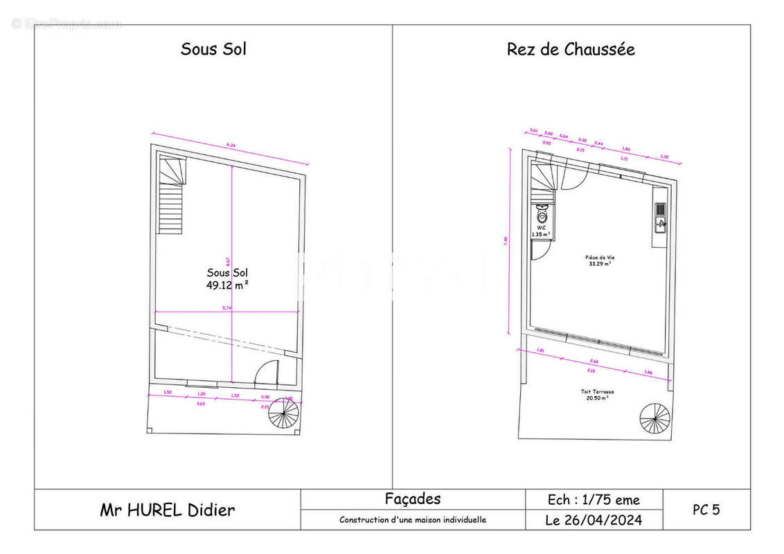 Terrain à SAINT-PAIR-SUR-MER