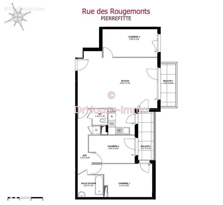 Appartement à PIERREFITTE-SUR-SEINE