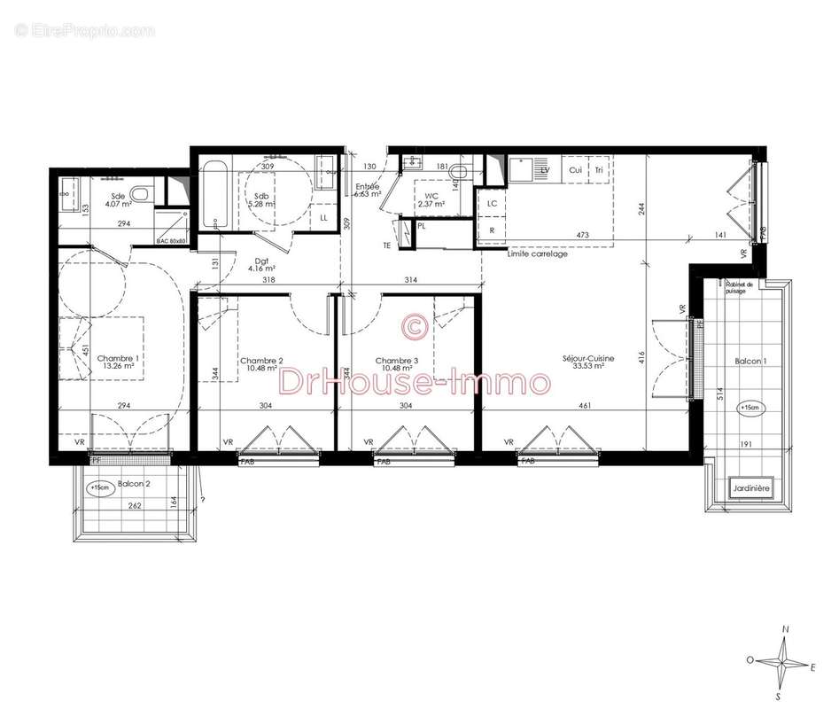 Appartement à CHATENAY-MALABRY