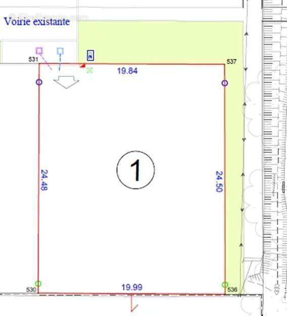 Terrain à PINS-JUSTARET