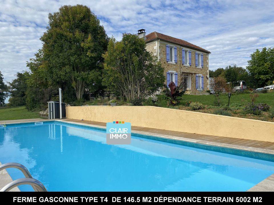 #ferme #gers #luxe #piscine #maison  - Maison à EAUZE