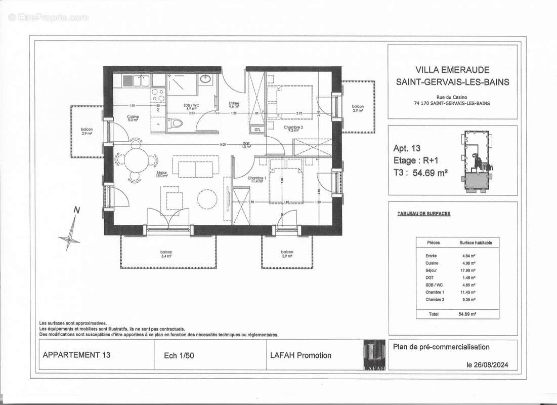 Appartement à SAINT-GERVAIS-LES-BAINS