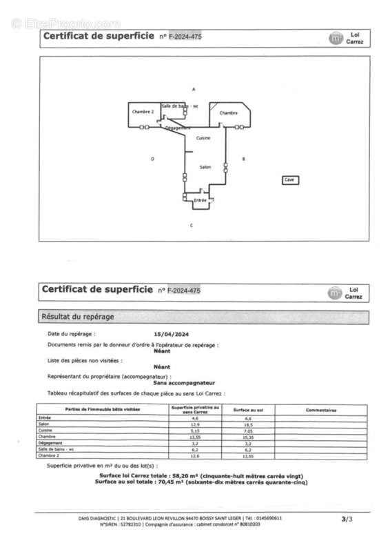 Appartement à PARIS-17E