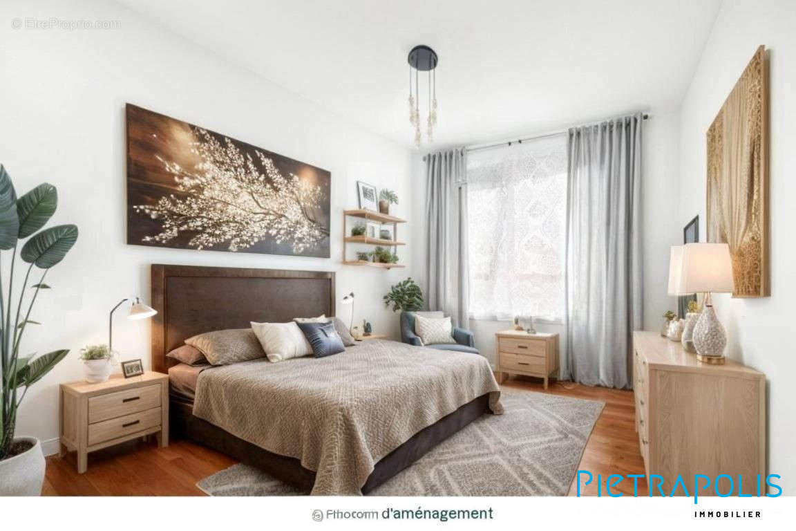 Chambre 2 - Proposition d&#039;amenagement - Appartement à LYON-7E