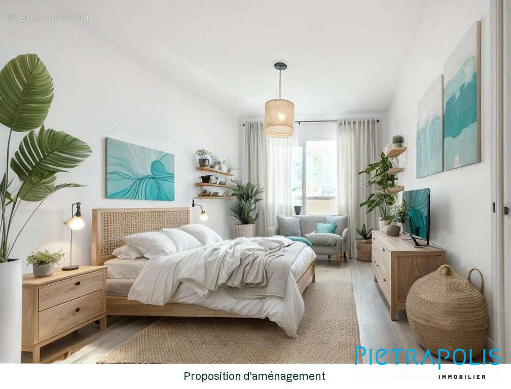 Chambre1-Proposition d&#039;amenagement - Appartement à LYON-7E