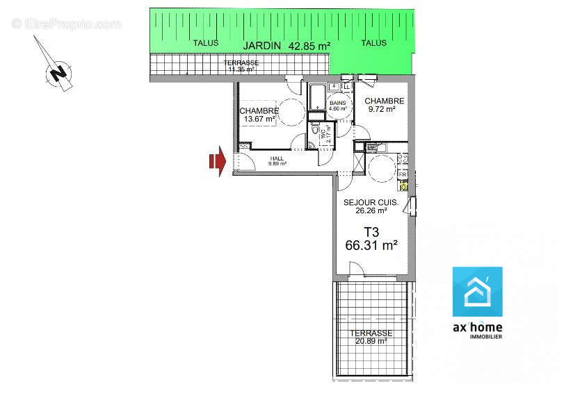 Appartement à ERNOLSHEIM-BRUCHE