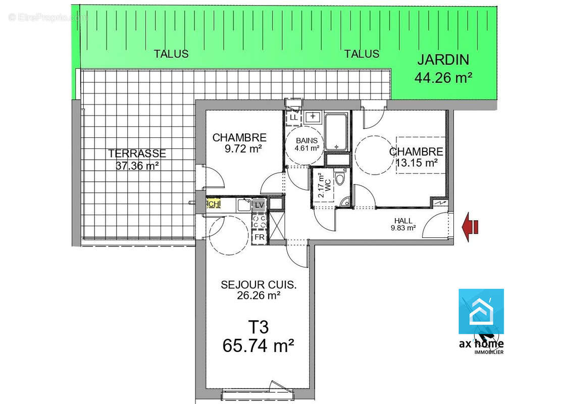 Appartement à ERNOLSHEIM-BRUCHE