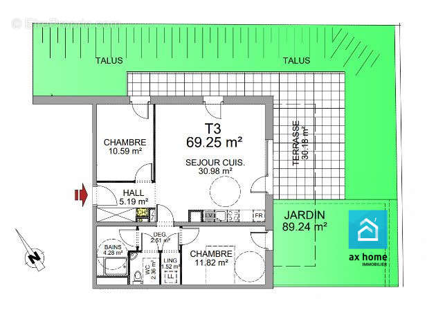 Appartement à ERNOLSHEIM-BRUCHE