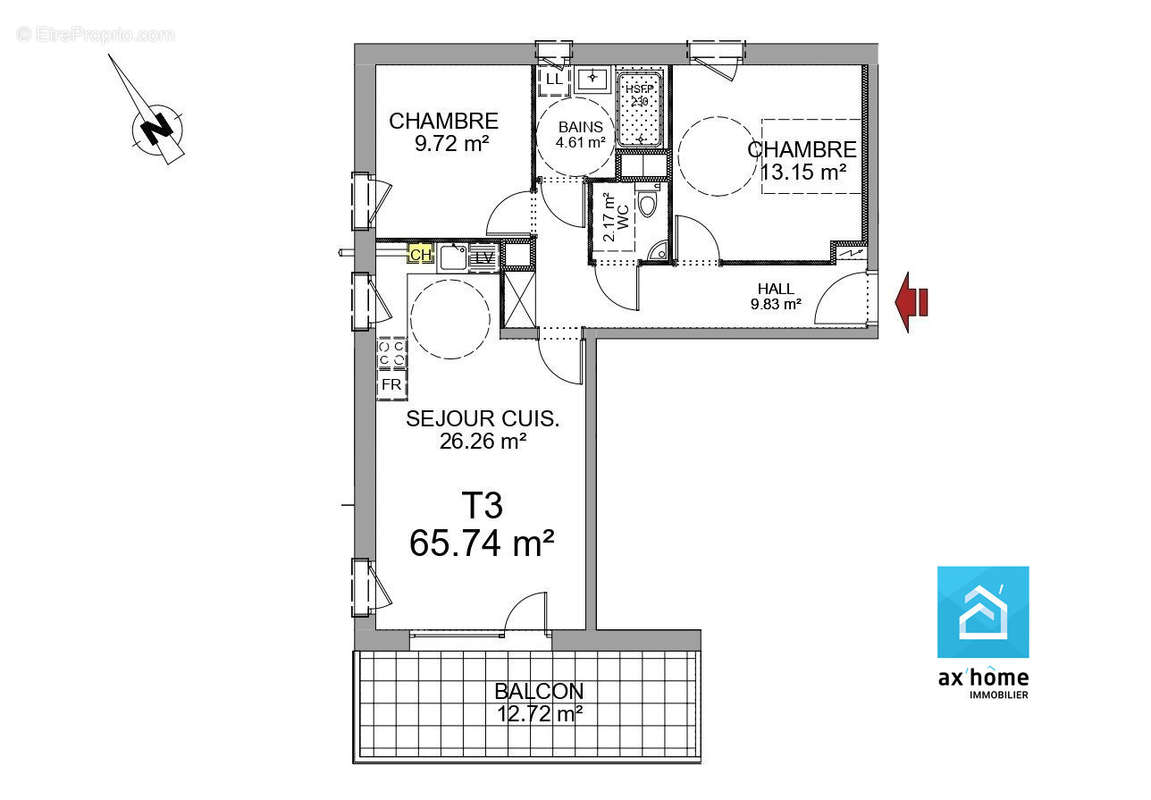 Appartement à ERNOLSHEIM-BRUCHE