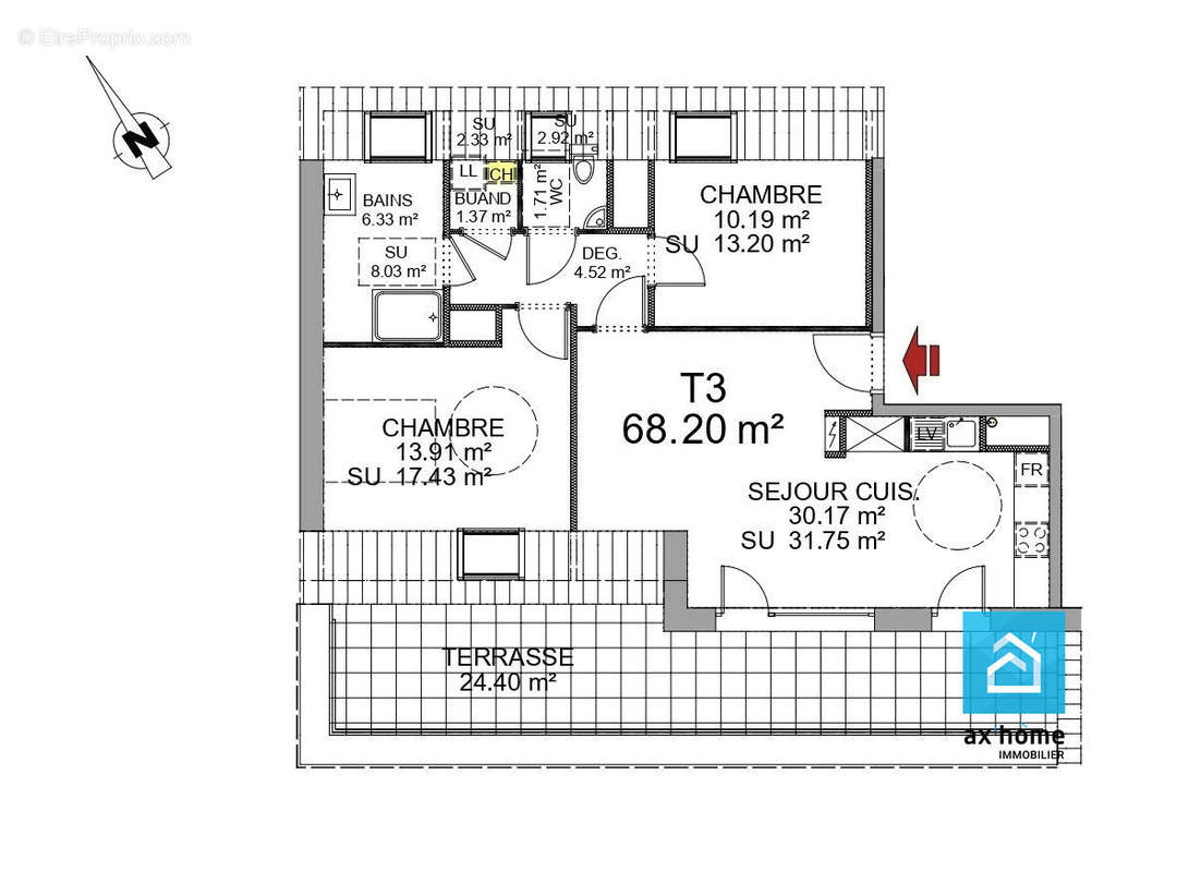 Appartement à ERNOLSHEIM-BRUCHE