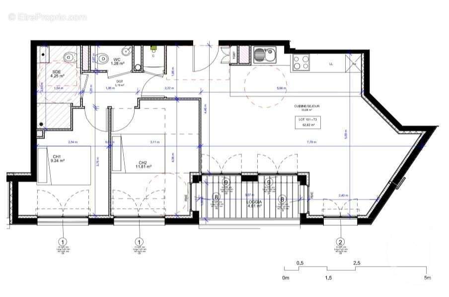 Appartement à SAINT-MAUR-DES-FOSSES