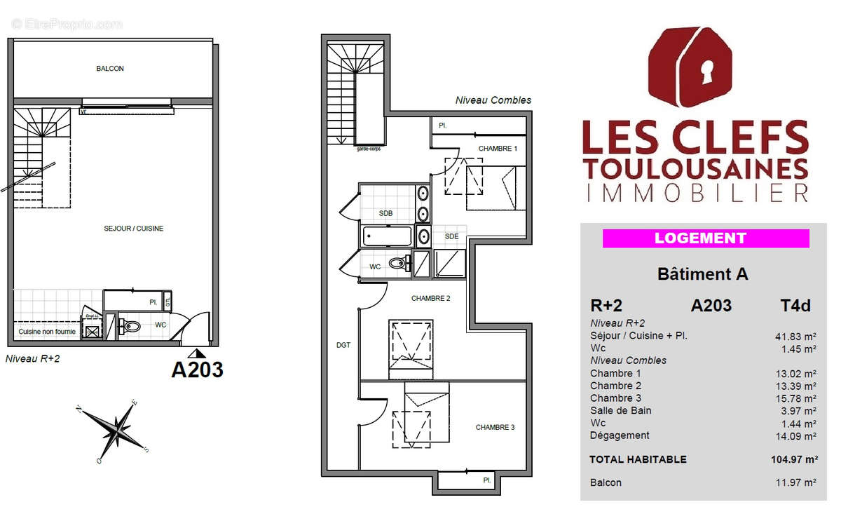 Appartement à TOULOUSE