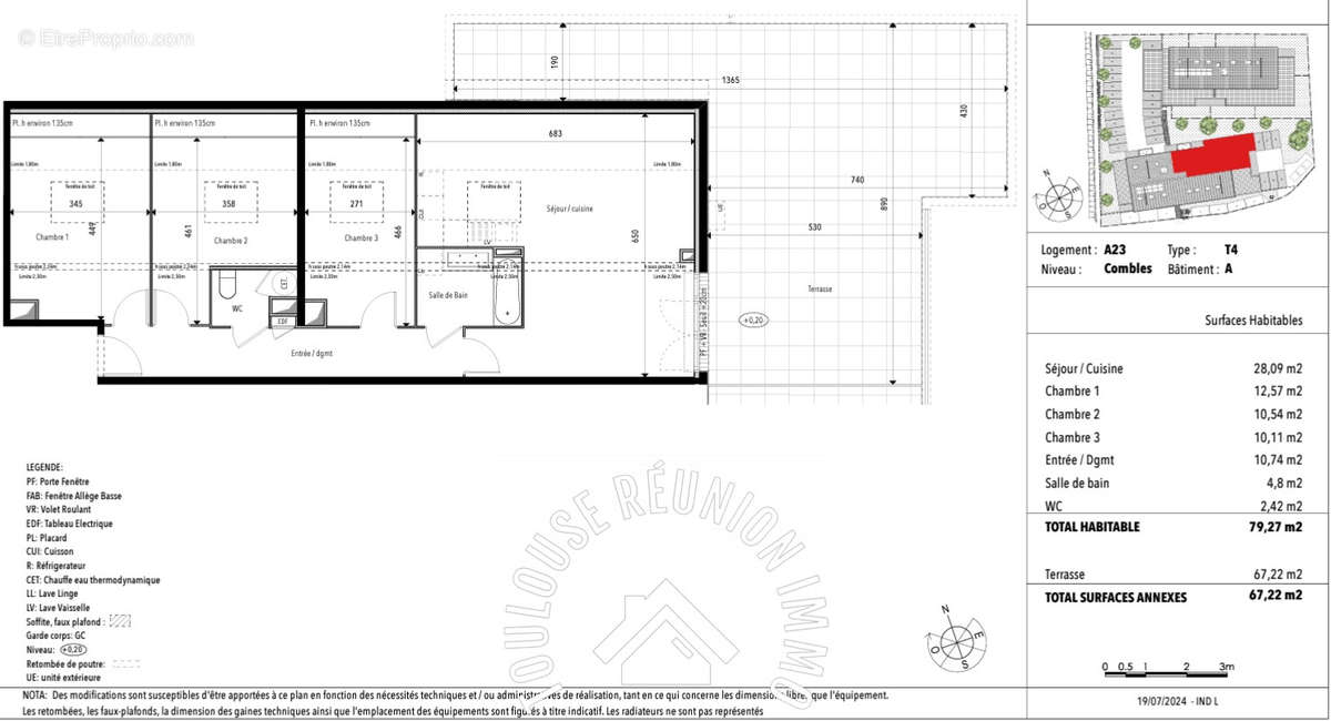 Appartement à PINS-JUSTARET