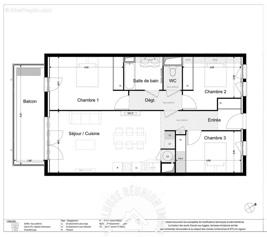 Appartement à MONTRABE