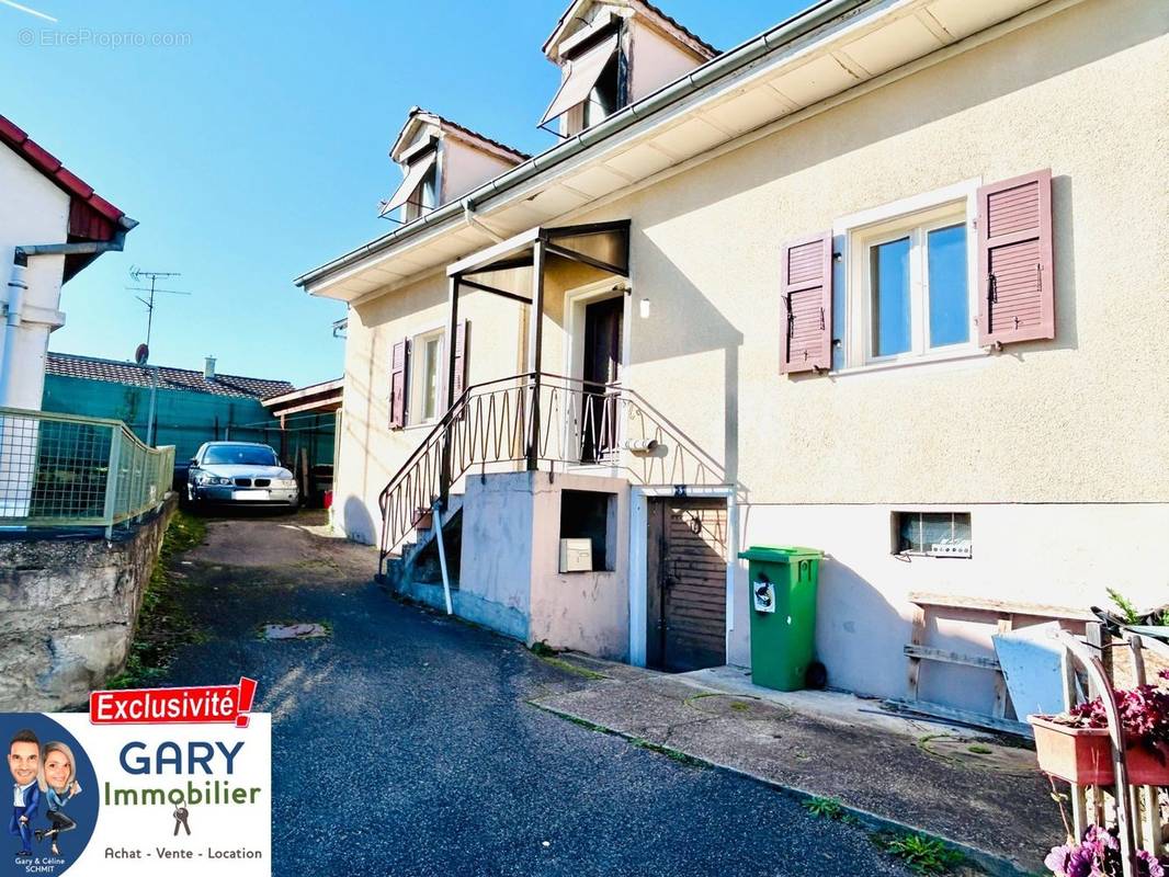 avant maison mitoyenne 6 pie?ces a? vendre Buschwiller 68220. - Maison à BUSCHWILLER