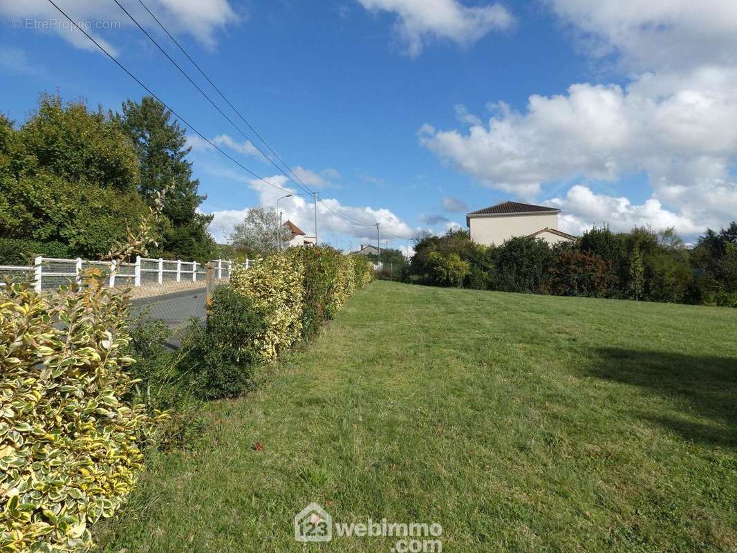 Clos sur 2 faces avec du grillage et des haies. - Terrain à VOUNEUIL-SUR-VIENNE