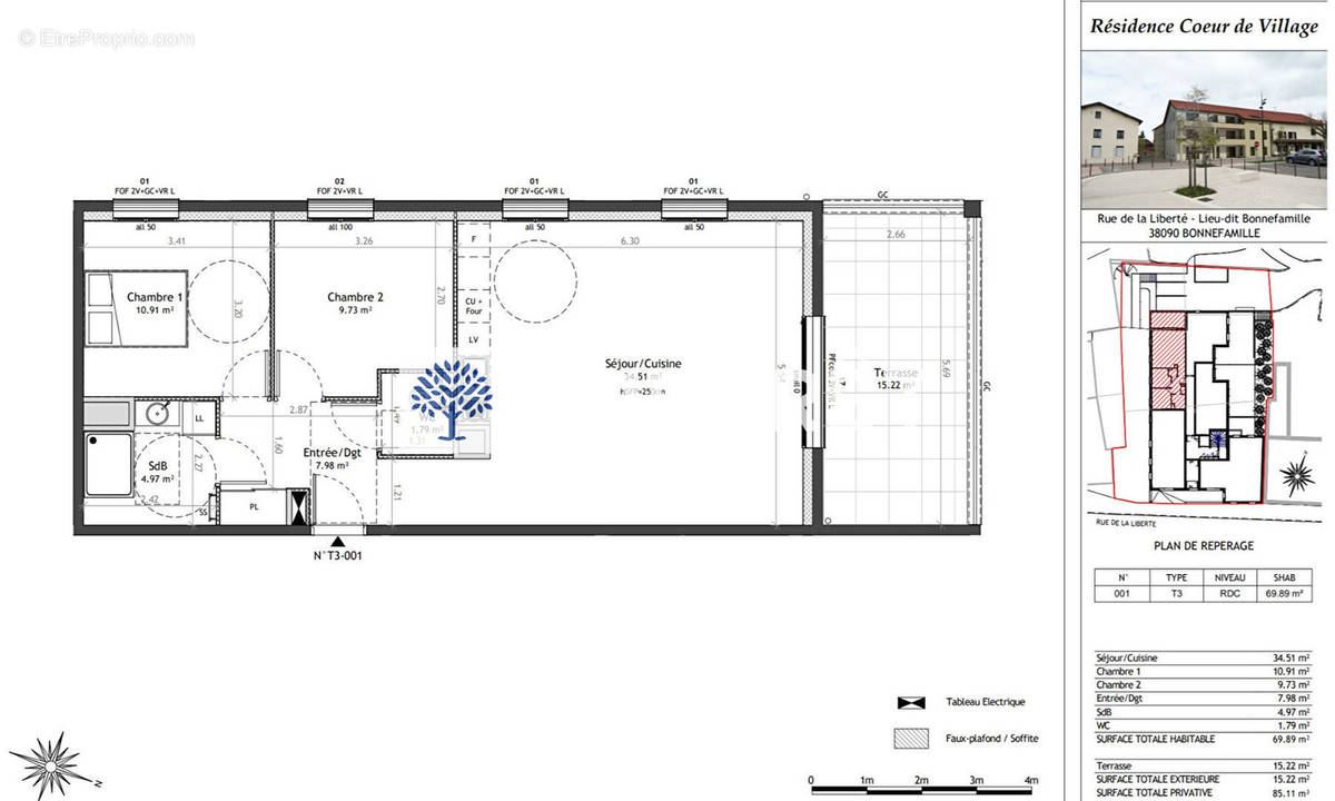 Appartement à BONNEFAMILLE