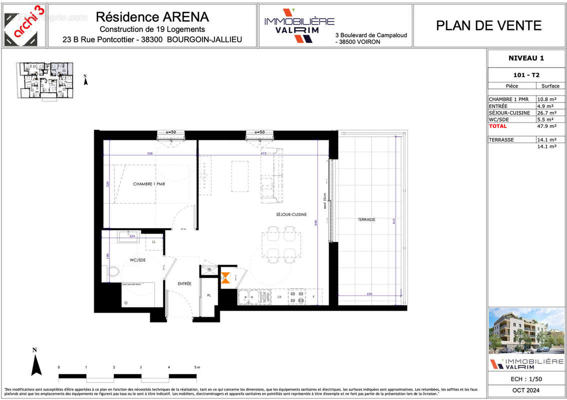 Appartement à BOURGOIN-JALLIEU