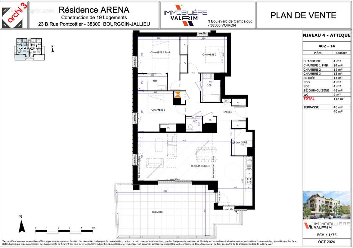 Appartement à BOURGOIN-JALLIEU