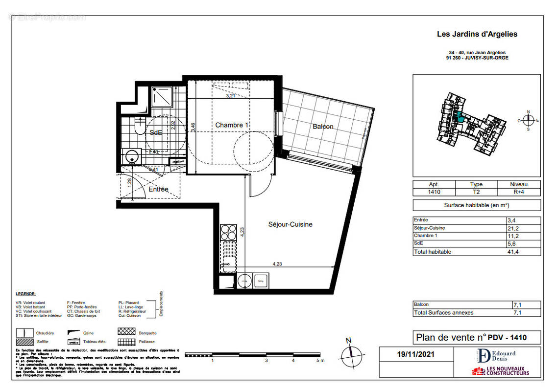 Appartement à JUVISY-SUR-ORGE