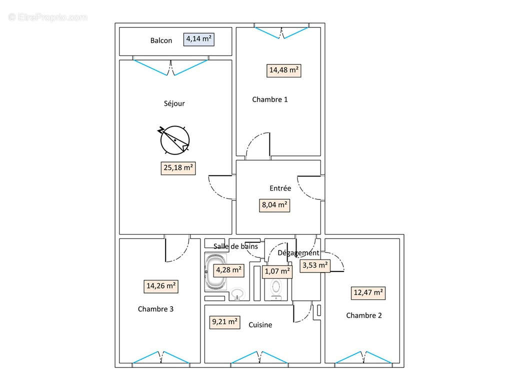 Appartement à COURBEVOIE