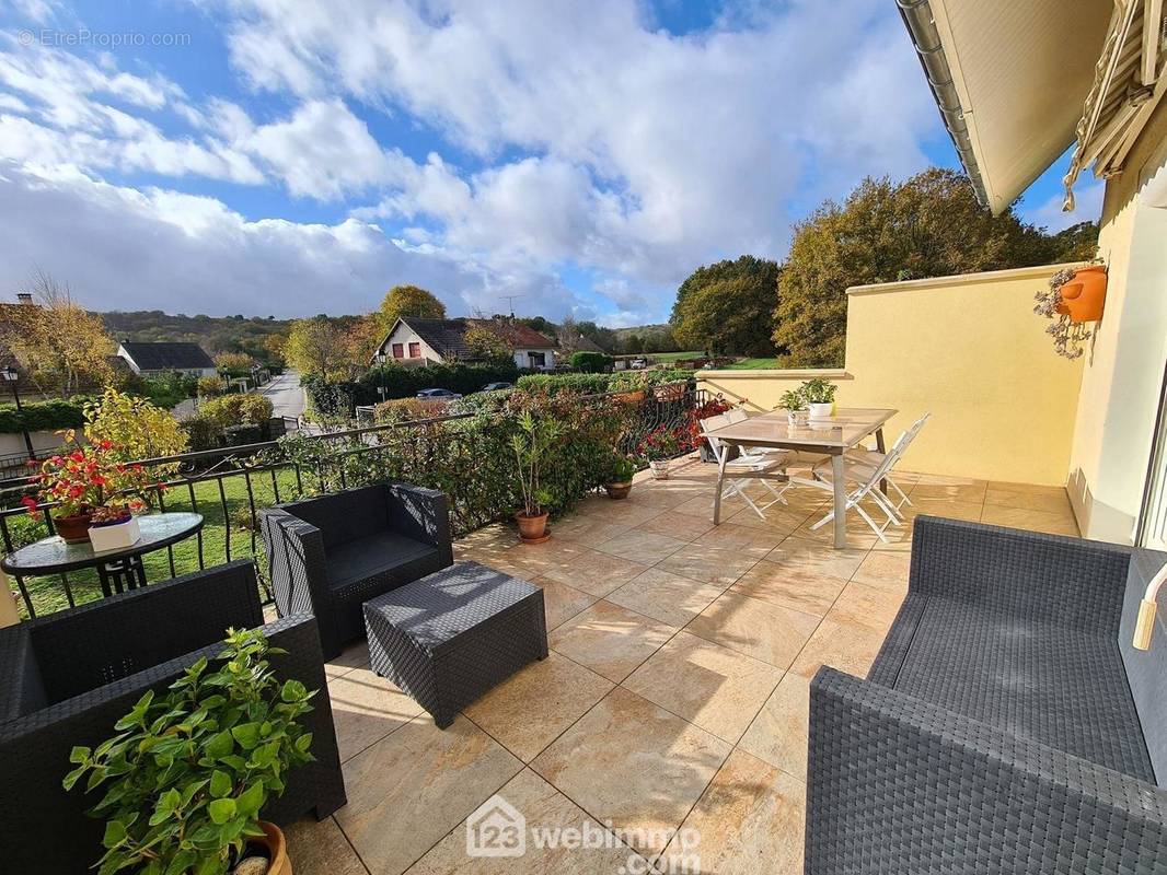 Une terrasse plein Sud et sans vis à vis. - Maison à MOIGNY-SUR-ECOLE