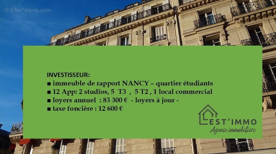 Appartement à NANCY