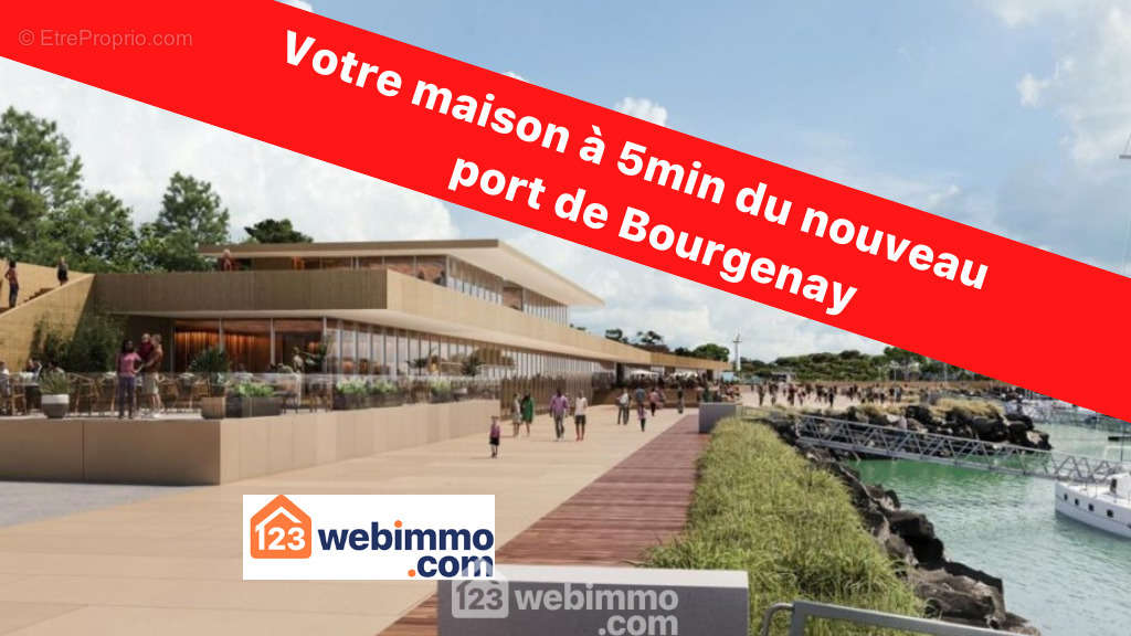 Votre future maison sera à 5 minutes du nouveau port de Bourgenay, du futur collège et du centre ville de Talmont-St-Hilaire. - Terrain à TALMONT-SAINT-HILAIRE