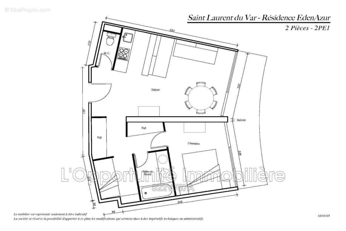 Appartement à SAINT-LAURENT-DU-VAR