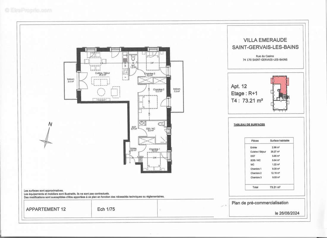 Appartement à SAINT-GERVAIS-LES-BAINS