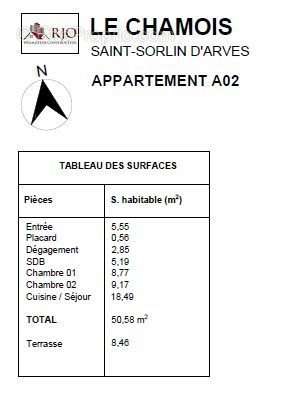 Appartement à SAINT-SORLIN-D&#039;ARVES