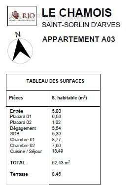 Appartement à SAINT-SORLIN-D&#039;ARVES