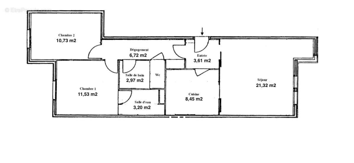 Appartement à PARIS-20E