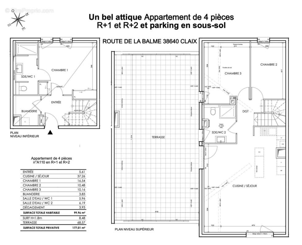 Appartement à CLAIX