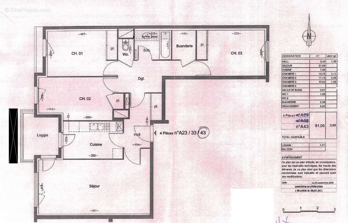 Appartement à VILLEURBANNE