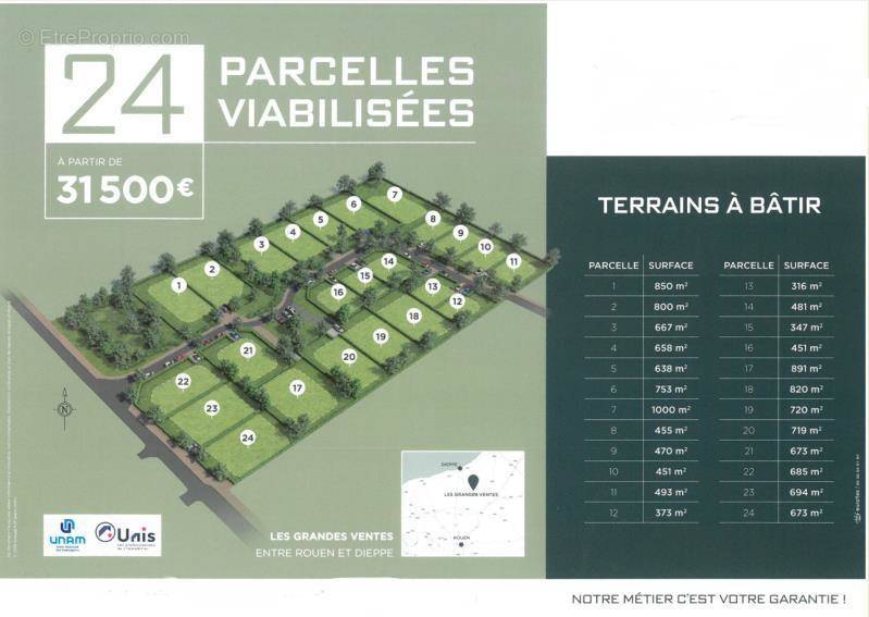 Terrain à LES GRANDES-VENTES