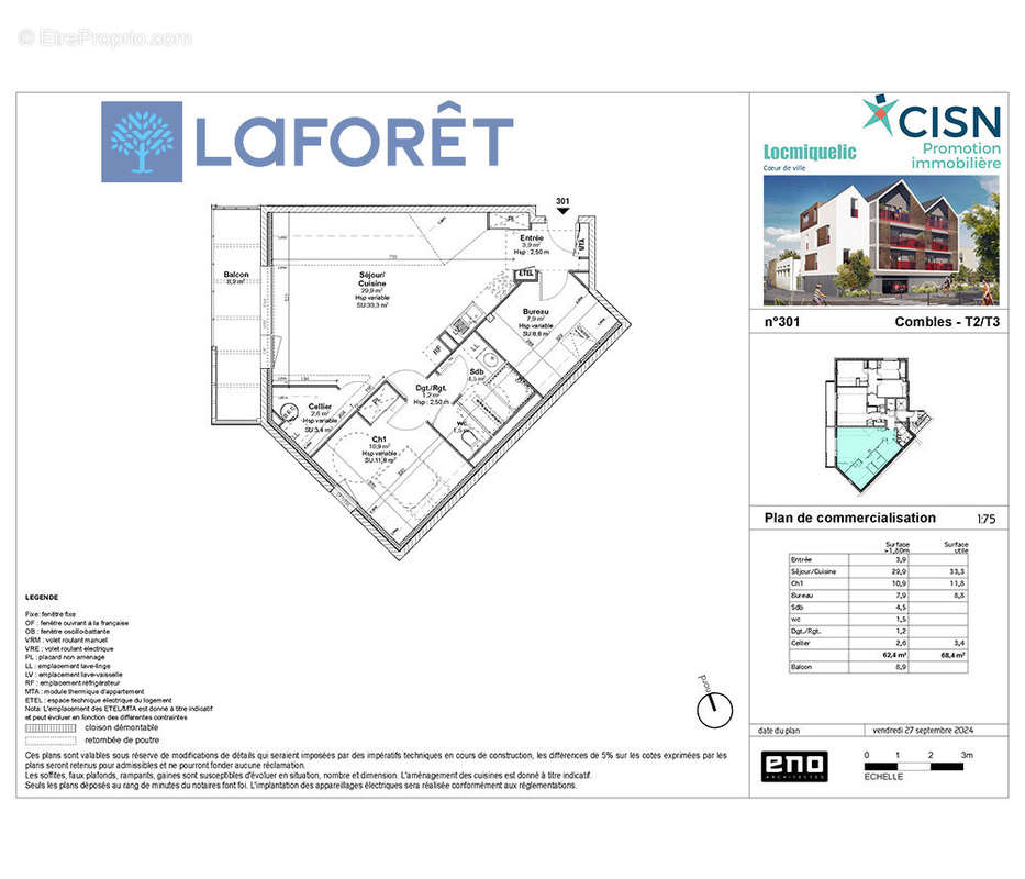 Appartement à LOCMIQUELIC