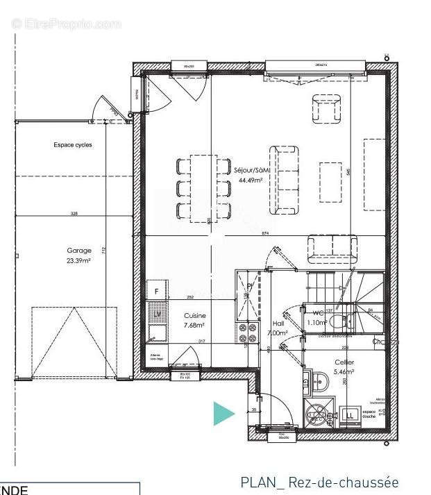 Plan RDC - Maison à SAINGHIN-EN-WEPPES