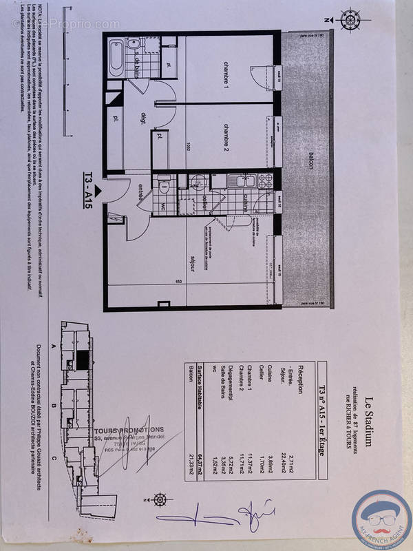 Appartement à TOURS