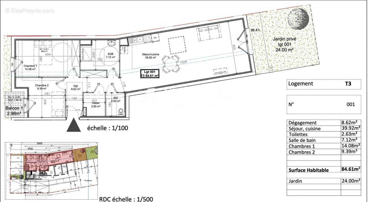 Appartement à NEUVILLE-EN-FERRAIN