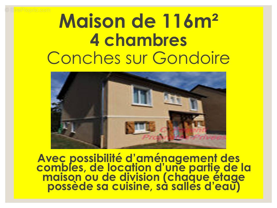 Maison à CONCHES-SUR-GONDOIRE