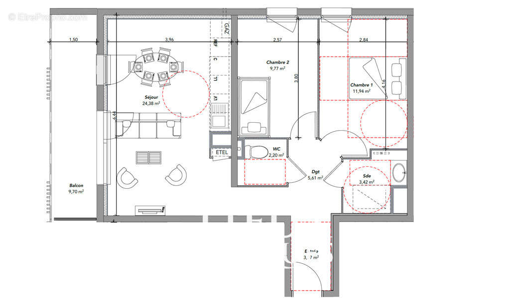 Appartement à TOURS