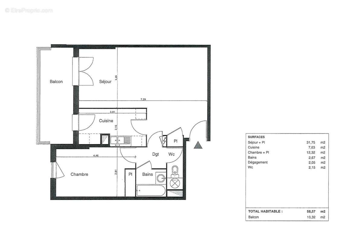 Appartement à L&#039;UNION