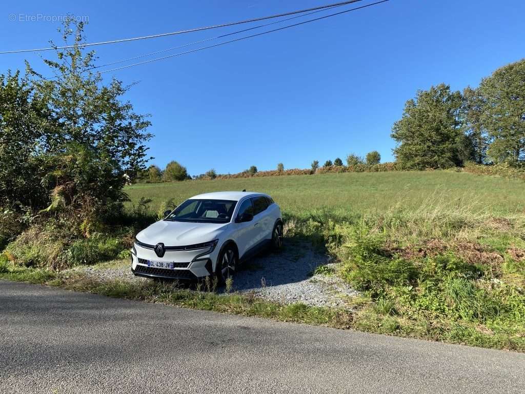 vue par le  bas du terrain  - Terrain à CHATEAUNEUF-LA-FORET