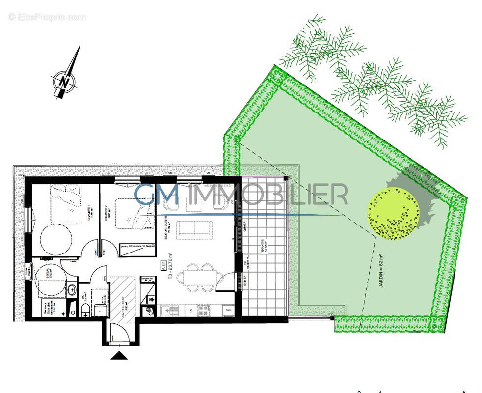 Appartement à MARTIGNAS-SUR-JALLE