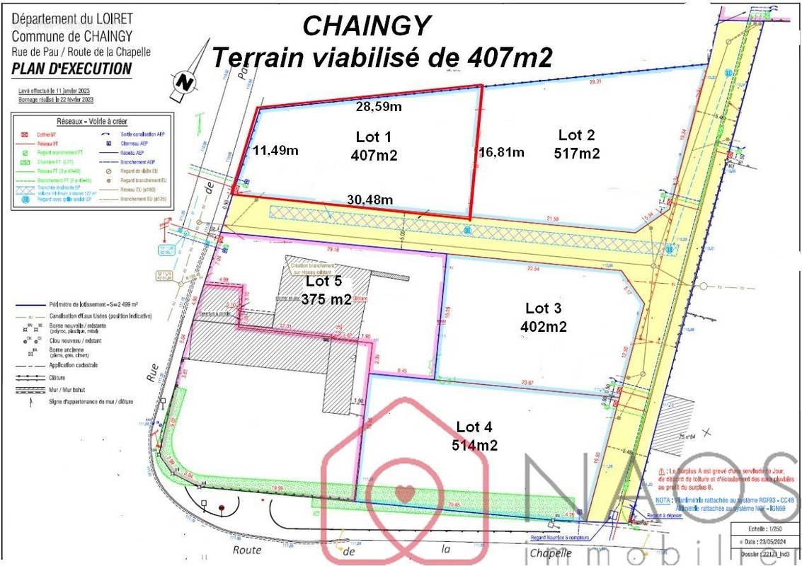 Terrain à CHAINGY