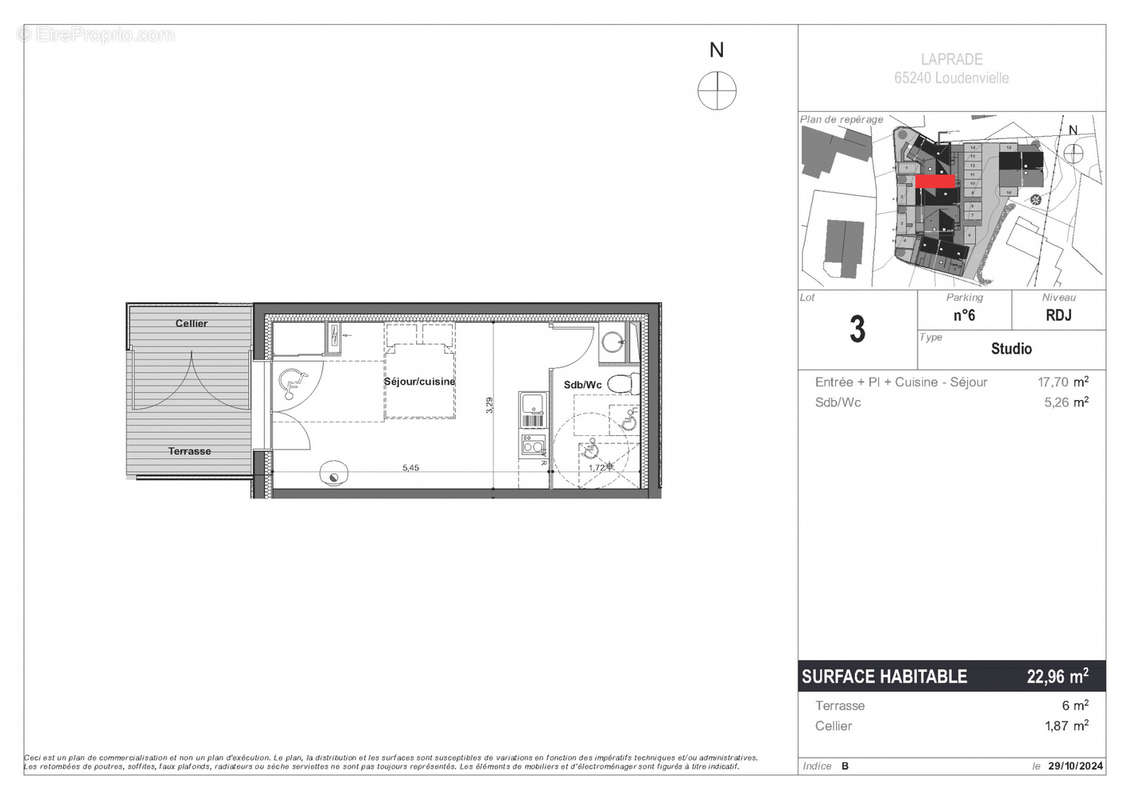 Appartement à LOUDENVIELLE